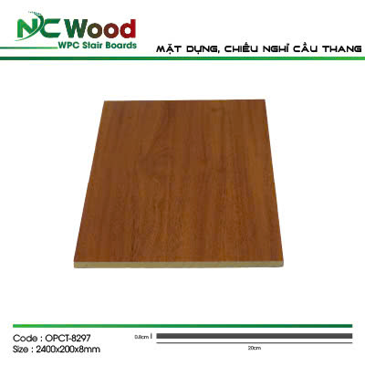 Mặt Đứng Cầu Thang Nhựa Giả Gỗ NCWood 8297